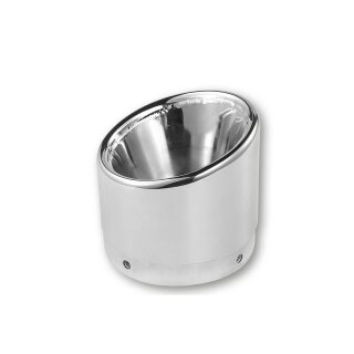 IXIL Endkappe Slashed, chrom, für Dämpfer mit D=88mm Edelstahl, chrom