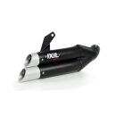 IXIL Hyperlow black XL Endschalldämpfer SUZUKI SV 650 16-, SV 650 X 18- (Euro 4 oder Euro 5) Edelstahl, schwarz