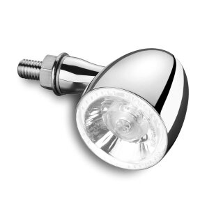 Kellermann LED-Blinker- / Positionsleuchte Bullet 1000 PL white, chrom-glänzend, klares Glas