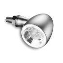 Kellermann LED-Blinker- / Positionsleuchte Bullet 1000 PL white, matt-chrom, klares Glas