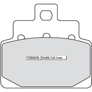FERODO Bremsbelag FDB 2095 EF organisch,