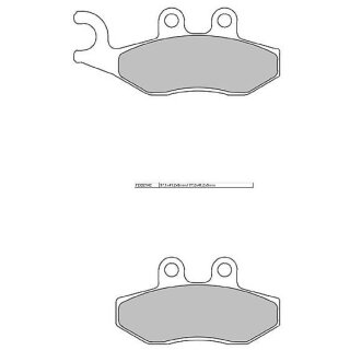 FERODO Bremsbelag FDB 2142 EF organisch,