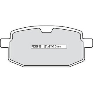 FERODO Bremsbelag FDB 636 EF organisch,
