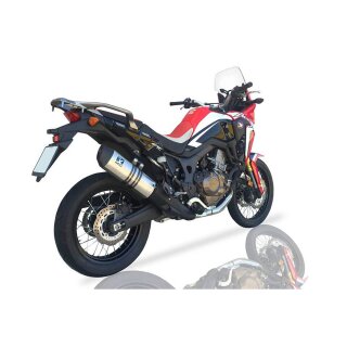 IXIL HEXOVAL XTREM Evolution Endschalldämpfer HONDA CRF 1000 L Africa Twin, 16- (Euro4) Edelstahl, silber