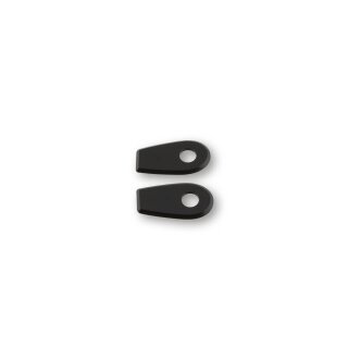 HIGHSIDER Alu Blinker-Montageplatten vorne, für BMW RnineT Aluminium, schwarz
