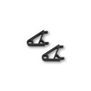 HIGHSIDER CNC Alu Lampenhalter XS, schwarz eloxiert, Paar Aluminium, schwarz