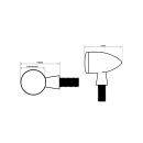HIGHSIDER LED-Rücklicht Einheit MONO Aluminium, chrom