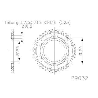 ESJOT Kettenrad, 48 Zähne Aluminium,