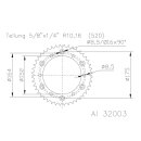 ESJOT Kettenrad 51 Zähne Alu 520er Teilung (5/8x1/4)...