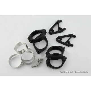 HIGHSIDER Lampenhalter Set XS für 38-41 mm Ø, schwarz Aluminium, schwarz