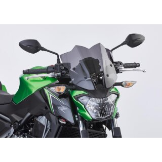 Naked-Bike-Scheibe KAWASAKI Z650 2017 bis 2019 schwarz getönt (durchsichtig)