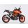 HURRIC Supersport Auspuff KTM 250 Duke 2017 bis 2020 silber