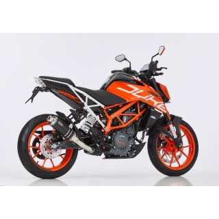 HURRIC Supersport Auspuff KTM 250 Duke 2017 bis 2020 schwarz