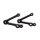 LSL Lampenstreben-Set 82mm, mit Blinkeraufnahme,schwarz Aluminium, schwarz