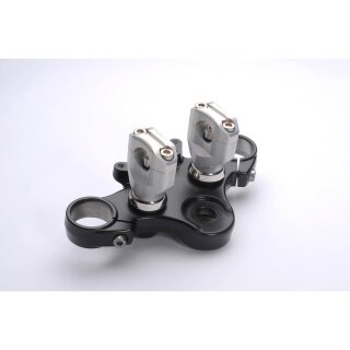 LSL Klemmbock Kit Bonneville & Thruxton 08-, 1 Zoll, silber Aluminium, silber