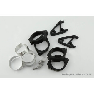 HIGHSIDER Lampenhalter Set, XS, 35-37 mm Ø, schwarz Aluminium, schwarz