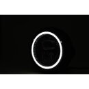 HIGHSIDER 5 3/4 Zoll LED-Scheinwerfer PECOS TYP 7 mit Standlichtring, sw matt, seitl. Befest. Stahl, schwarz