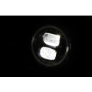 HIGHSIDER 5 3/4 Zoll LED-Scheinwerfer PECOS TYP 7 mit Standlichtring, sw matt, untere Befest. Stahl, schwarz