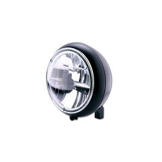 HIGHSIDER 7 Zoll LED-Scheinwerfer YUMA 2 TYP 3, schwarz Stahl, schwarz