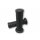 - Kein Hersteller - Custom Diamond Style Lenkergriffe 1 Zoll schwarz Paar TPR Gummi, schwarz