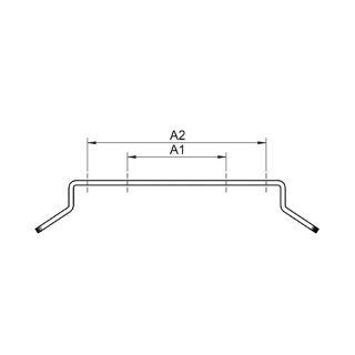 LSL Fender Universalhalter hinten Aluminium, silber