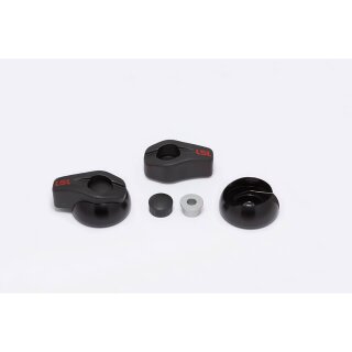 LSL Crash-Pads, schwarz Aluminium, schwarz