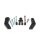 LSL LSL Crash-Pad Montagekit Z800 ABS 13 -, schwarz Aluminium, schwarz