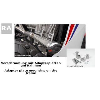 LSL Crash Pad® Anbaukit Tiger 800, 11- Aluminium, silber