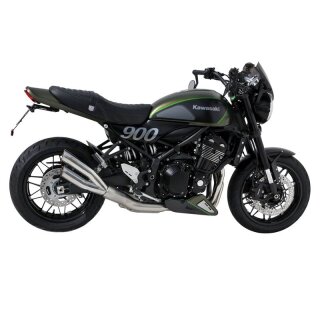 HURRIC Pro 2 Retro Auspuff KAWASAKI Z900 RS 2021 bis 2024 silber