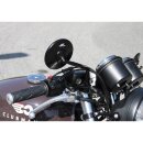 CLUBMAN LSL Spiegel Clubman mit LSL Logo Aufdruck, schwarz/rechts , schwarz
