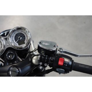 LSL CNC Deckel hochglanz silber für Bremsb. div. TRIUMPH Aluminium, silber