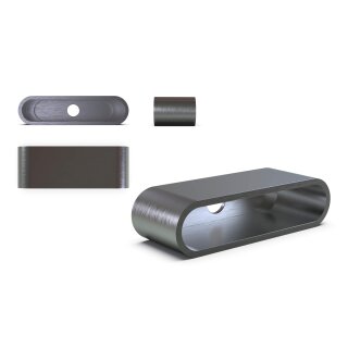 HIGHSIDER CNC Einschweißgehäuse für SHORTY und SHORTY 2 PRO, Stück Stahl, silber