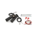 DAYTONA Heizgriffe 1 Zoll mit integriertem Bedienteil Gummi, schwarz