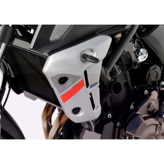 BODYSTYLE Kühlerseitenverkleidung YAMAHA MT-07 2018 bis 2020 schwarz Tech Black, MDNM6