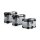 Adventure-Set Gepäck Silbern. Honda CRF1000L Adventure Sports (18-).
