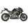 IXRACE MK2 Endschalldämpfer KAWASAKI Z 900, 16- (ZR900B,ZR900D) Edelstahl, schwarz