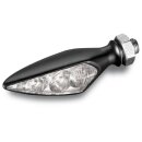 Kellermann Blinker Rhombus S Extreme, schwarz, klares Glas, VR / HL, Stück