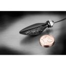 Kellermann Blinker Rhombus S Dark, schwarz, getöntes Glas, VL / HR, Stück