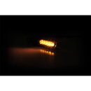 KOSO LED Sequenz-Blinker ELECTRO, schwarz, gelbes Glas
