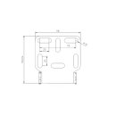 HIGHSIDER CNC Kennzeichen Halteplatte mit Uni- Halter Typ...