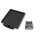 HIGHSIDER CNC Kennzeichen Halteplatte mit Uni- Halter Typ 2, schwarz eloxiert Aluminium, schwarz