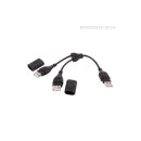 OPTIMATE Adapterkabel USB-Stecker auf 2x USB-Kupplung...