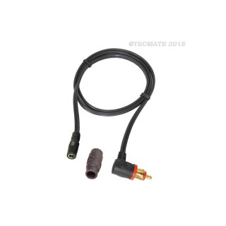 OPTIMATE Adapter Motorrad 90° Stecker auf 2,5mm Hohlstecker-Kupplung (No.39)