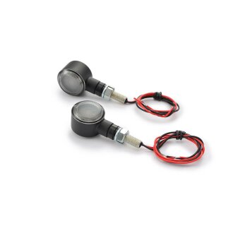 DAYTONA LED Blinker D-Light SOL, schwarz, getöntes Glas Aluminium, schwarz