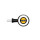 HIGHSIDER ROCKET BULLET LED Blinker/Positionslicht Aluminium, schwarz