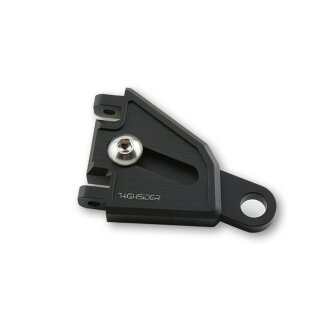 HIGHSIDER CNC Alu Lampenhalter EXTEND, schwarz, längenverstellbar Aluminium, schwarz
