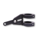 HIGHSIDER CNC Alu Lampenhalter Set EXTEND für Ø 47-49-50-52-54 mm, längenverstellbar, schwarz Aluminium, schwarz