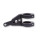 HIGHSIDER CNC Alu Lampenhalter Set EXTEND für Ø 47-49-50-52-54 mm, längenverstellbar, schwarz Aluminium, schwarz