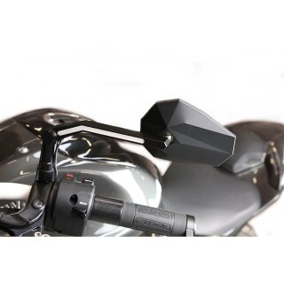 HIGHSIDER STEALTH-X3 Spiegel mit LED Positionslicht Aluminium, Kunststoff, schwarz