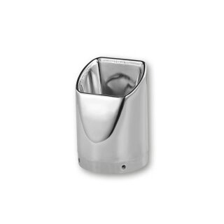 IXIL Endkappe Square, chrom, für Dämpfer mit D=112mm Edelstahl, chrom